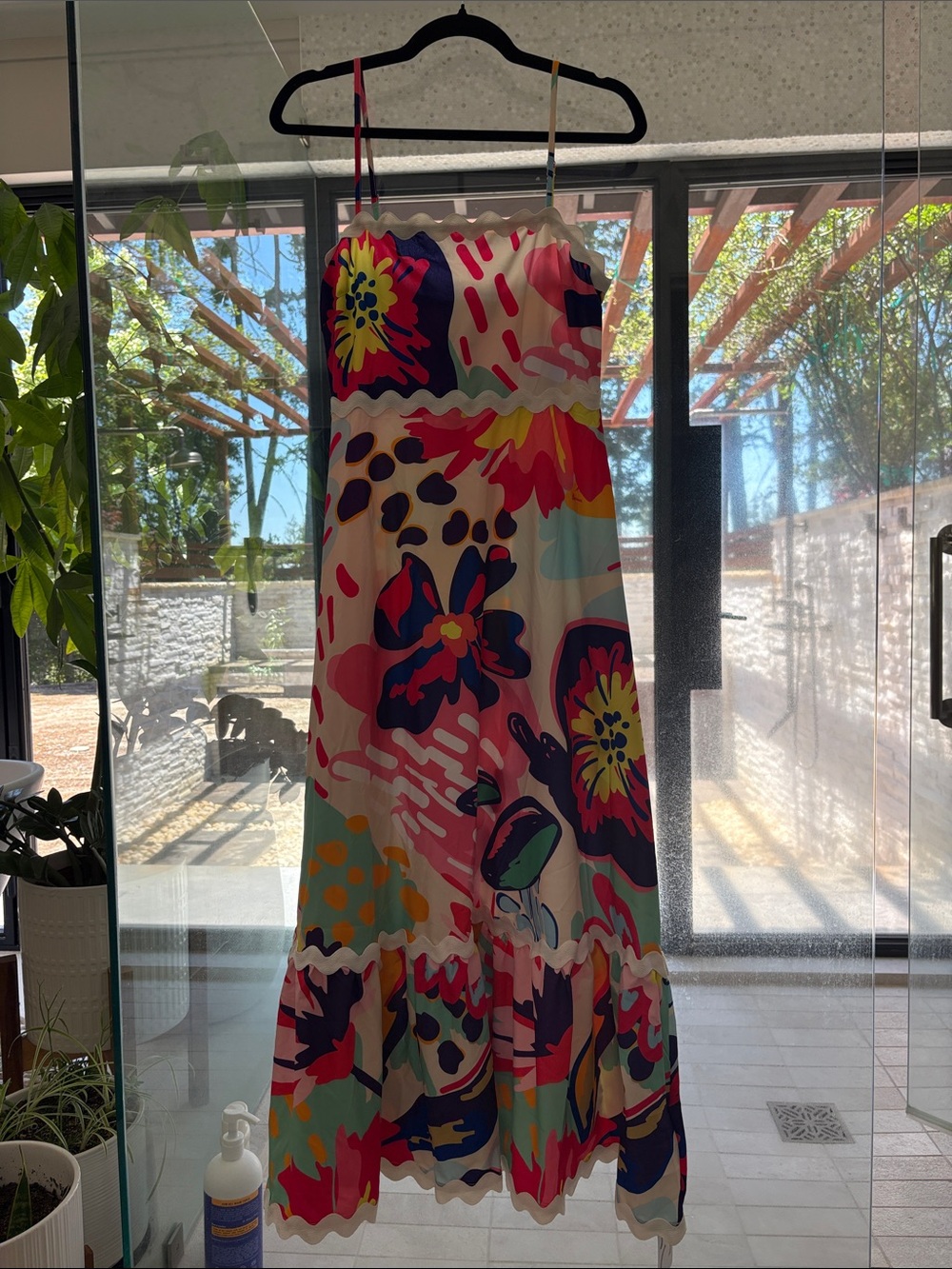 Commense Multicolor Floral Maxi Dress with Bold Print